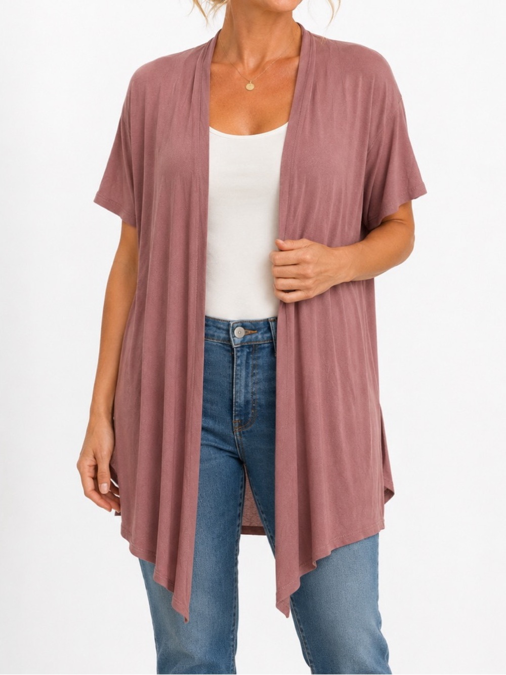Maurices purple open-front shawl/cardigan, size 1x